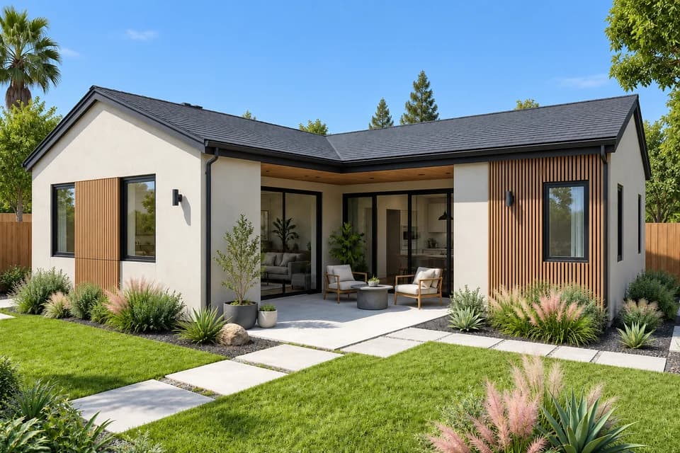 Courtyard 850 architectural concept in natural daylight